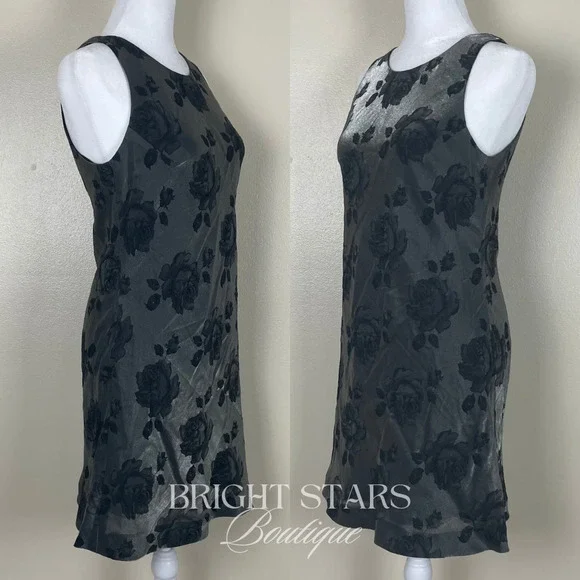 Rare Floral Mini Dress Alt ASO Rachel Green Friends Floral Sleeveless Vintage - Picture 6 of 10